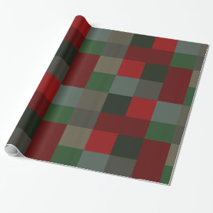 Papel De Regalo Diseño tradicional de Navidades de país