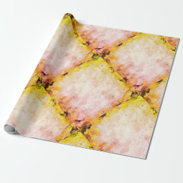 Papel De Regalo Diseño triangular de diamante mareado