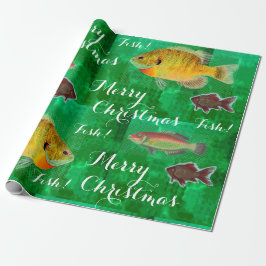 Papel De Regalo Diseño único Feliz Navidad con pescado