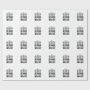 Papel De Regalo Diseño vectorial divertido de Halloween Zombies Ea
