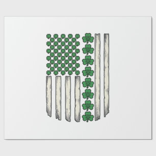 Papel De Regalo Diseño vectorial vintage de bandera americana de t
