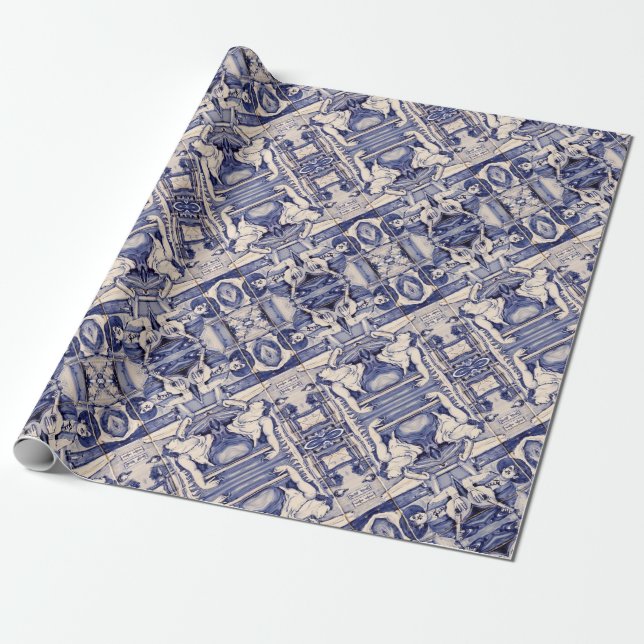 Papel De Regalo Diseños de Portugal (Desenrollado)