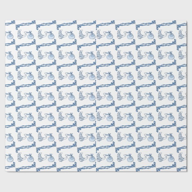 Papel De Regalo Diseños Delft Blue BabyTile (Costura)