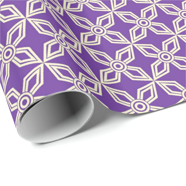 Papel De Regalo Diseños púrpuras (Esquina del rollo)
