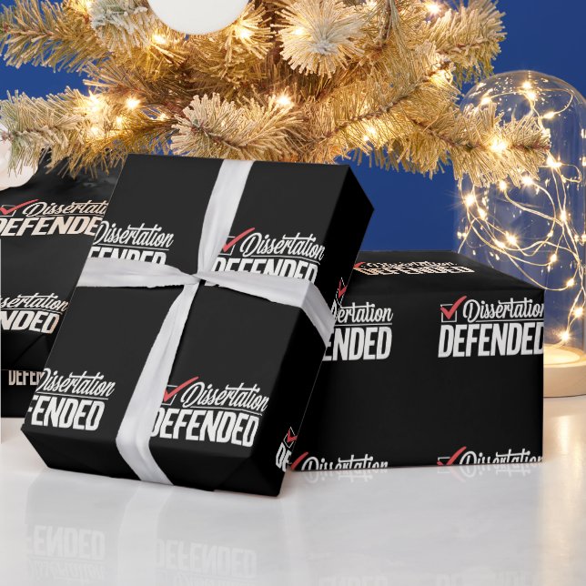 Papel De Regalo Disertación Defendió la Graduación de Graduado de  (Vacaciones)