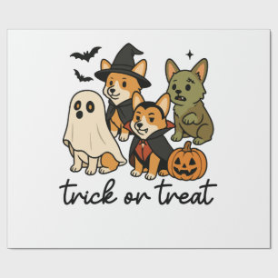 Papel De Regalo disfraz de corgi para Halloween