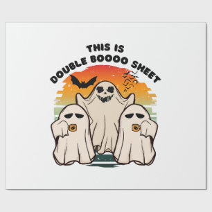 Papel De Regalo Disfraz de Halloween de fantasma divertido Boo