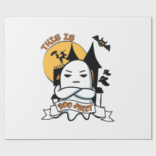 Papel De Regalo Disfraz de Halloween de Fantasma Divertido Boo
