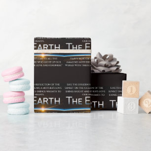 Papel De Regalo Disfruta con amor de un feliz día de la madre