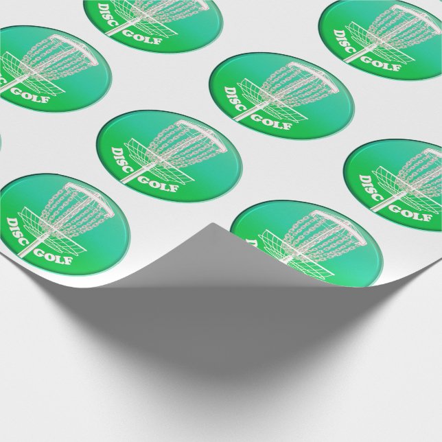 Papel De Regalo Disk Golf Frisbee Cage (Esquina)