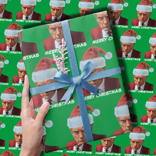 Papel De Regalo Disparo de la taza del presidente Trump 2024 Feliz