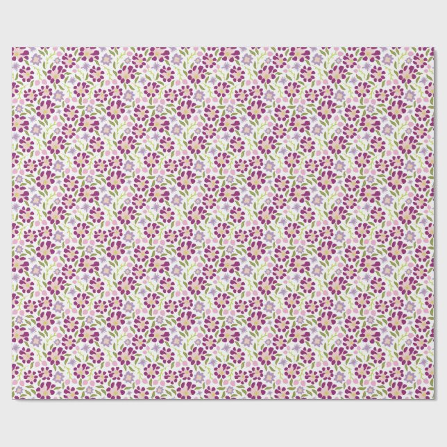 Papel De Regalo Ditsy floral (Superficie plana)