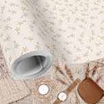 Papel De Regalo Ditsy Floral - Earthtone rústico sobre cemento bla<br><div class="desc">Ditsy floral en varios matices de terracota rústica a la sombra sobre un fondo de cemento blanco. Hay otras coloridas disponibles.</div>