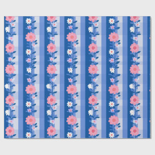 Papel De Regalo Ditsy Gingham Grandmillenial Daisies