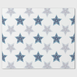 Papel De Regalo Ditsy Snowflake pattern backgrounds textures