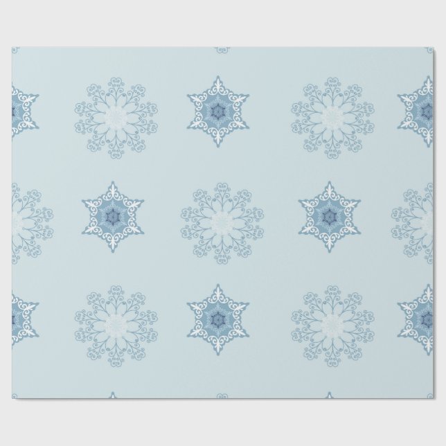Papel De Regalo Ditsy Snowflake pattern backgrounds textures (Superficie plana)