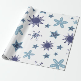 Papel De Regalo Ditsy Snowflake pattern backgrounds textures