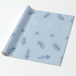 Papel De Regalo Ditsy Snowflake pattern backgrounds textures