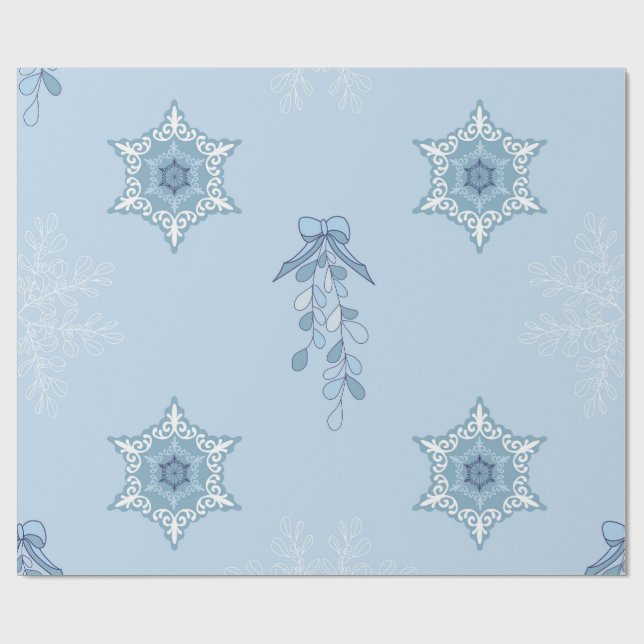 Papel De Regalo Ditsy Snowflake pattern backgrounds textures (Superficie plana)