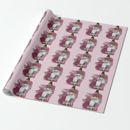 Papel De Regalo Diva del encanto del bosquejo del equipo del