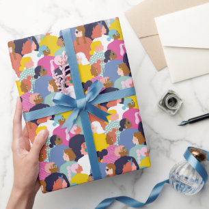 Papel De Regalo Diversidad de mujeres - Mujeres de diversas razas