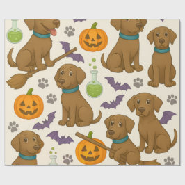 Papel De Regalo Diversión de Buppy Puppy Halloween