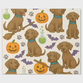 Papel De Regalo Diversión de Buppy Puppy Halloween