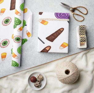 Papel De Regalo Diversión de Zombie Espeluznante de Halloween