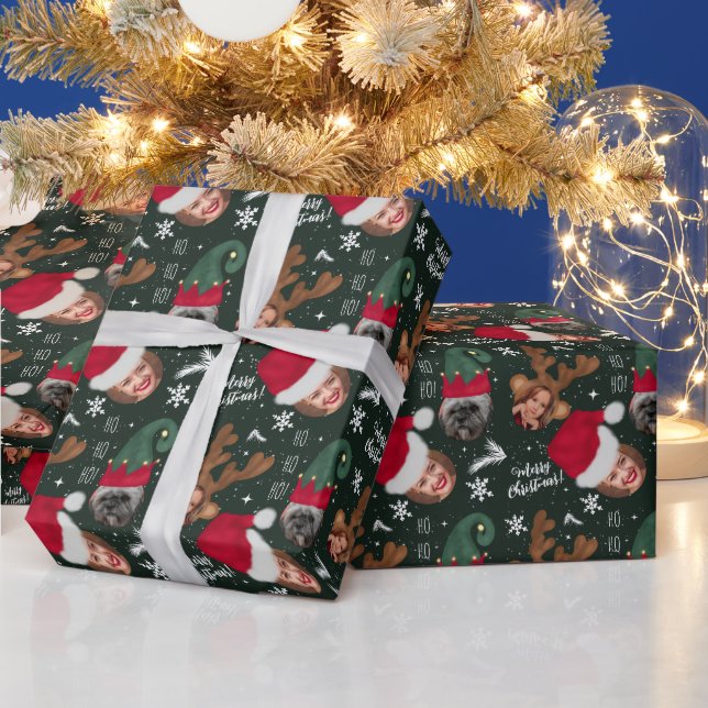 Papel De Regalo Diversión divertida feliz ilustracion de Navidad 3 (Vacaciones)