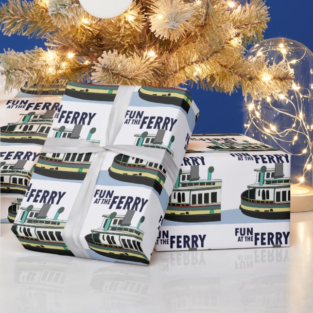 Papel De Regalo Diversión En El Viaje En Barco De Ferry (Vacaciones)