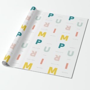 Papel De Regalo Diversión feliz Purim Pastels