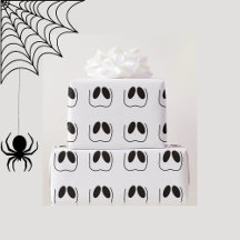 Diversión, miedo, rostro fantasma para Halloween