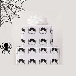 Papel De Regalo Diversión, miedo, rostro fantasma para Halloween