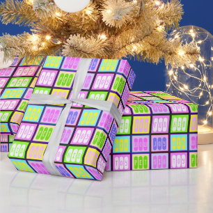 Papel De Regalo Diversión Personalizada Tres Palabras, Los Niños N