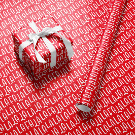 Papel De Regalo Divertidas vacaciones de Navidades de falala blanc