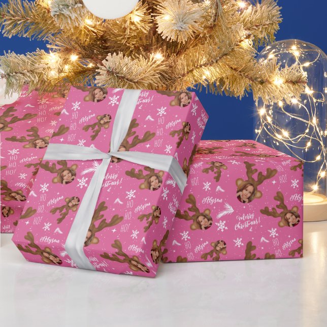 Papel De Regalo Divertido alegre navidad antler ilustracion foto n (Vacaciones)