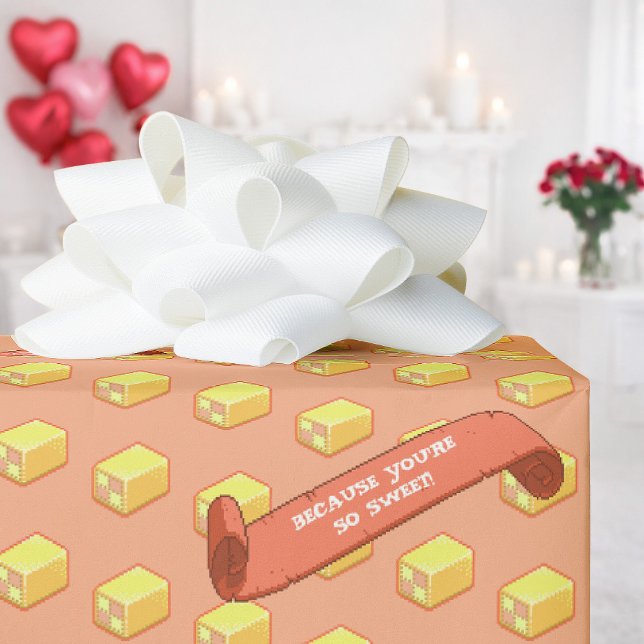 Papel De Regalo Divertido Battenberg porque eres tan dulce patrón (Subido por el creador)