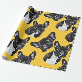 Papel de regalo divertido de Bulldog Francés