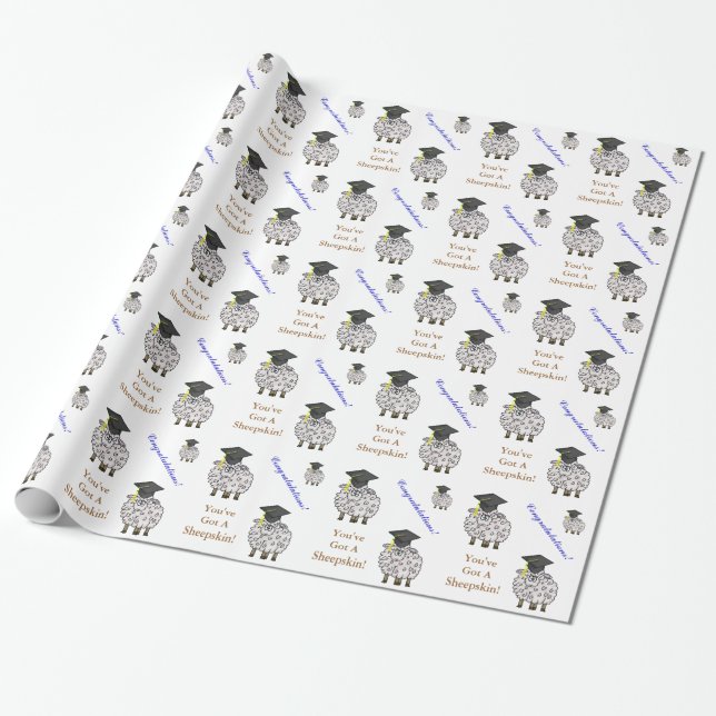 Papel de regalo divertido de la zalea de las (Desenrollado)