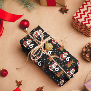Papel de regalo divertido de Navidad de Gen Z Sant
