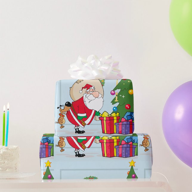 Papel de regalo divertido de Papá Noel (Subido por el creador)