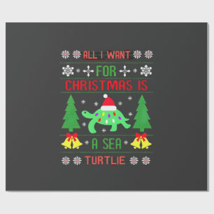 Papel De Regalo Divertido Feo Todo Lo Que Quiero Para Navidad Es U