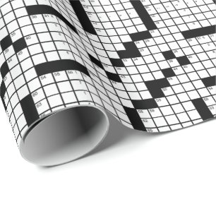 Papel De Regalo Divertido juego de rompecabezas de crucigrama en b