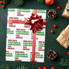 Papel De Regalo Divertido nuevo presidente político para Navidades