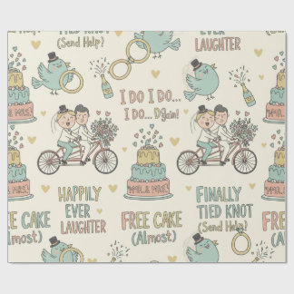Papel de regalo divertido para bodas