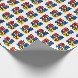 Papel De Regalo Divertido patrón de arte abstracto de Axolotl Piet