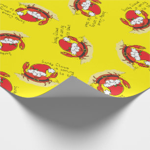 Papel De Regalo Divertido Personalizado navideño navideño con Na