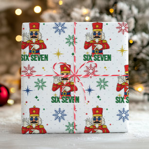 Papel De Regalo Divertido Seis Siete 67 Meme Cascanueces Navidad H