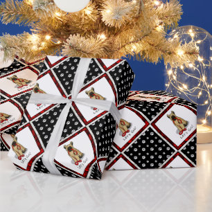 Papel De Regalo ¡Divertido! ¡Vamos! Paseo Briard (cr castaño negro
