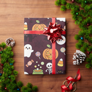 Papel de regalo divertido y espeluznante para fies